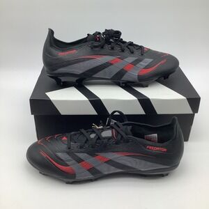 Adidas Predator League FG MG Soccer Cleats Black Red ID1328‎ Mens 12 New